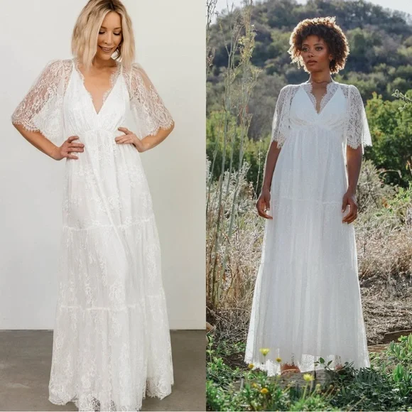 Baltic Born White Lace Maxi Dress - Picture 2 of 15